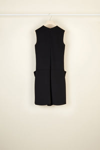 Robe courte à jupe noeud - Noir