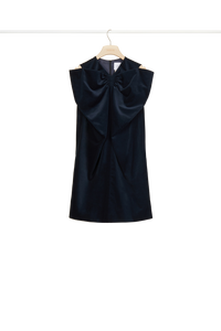 Robe en velours à maxi noeud - Tempête