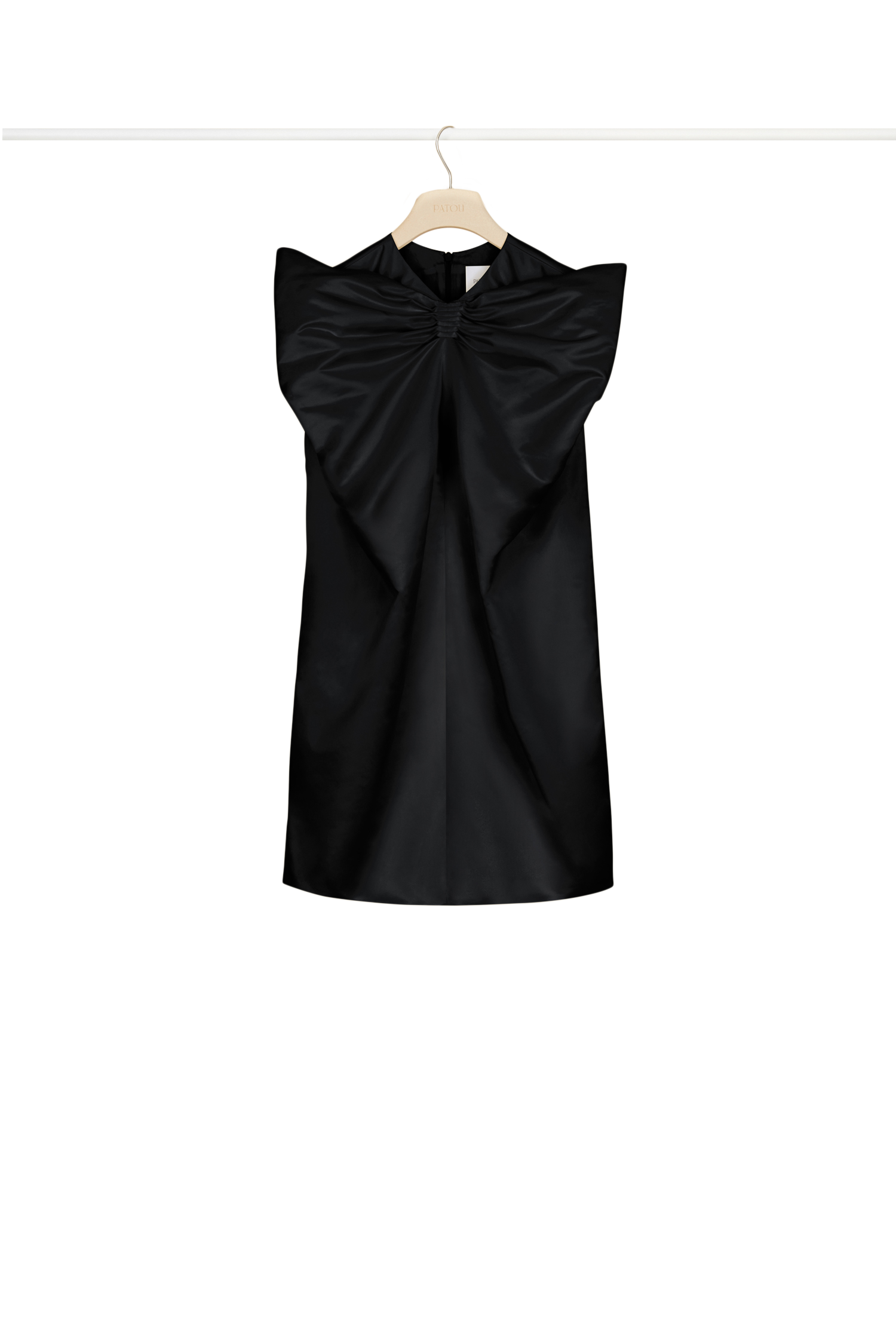 Robe en satin à maxi noeud - Noir