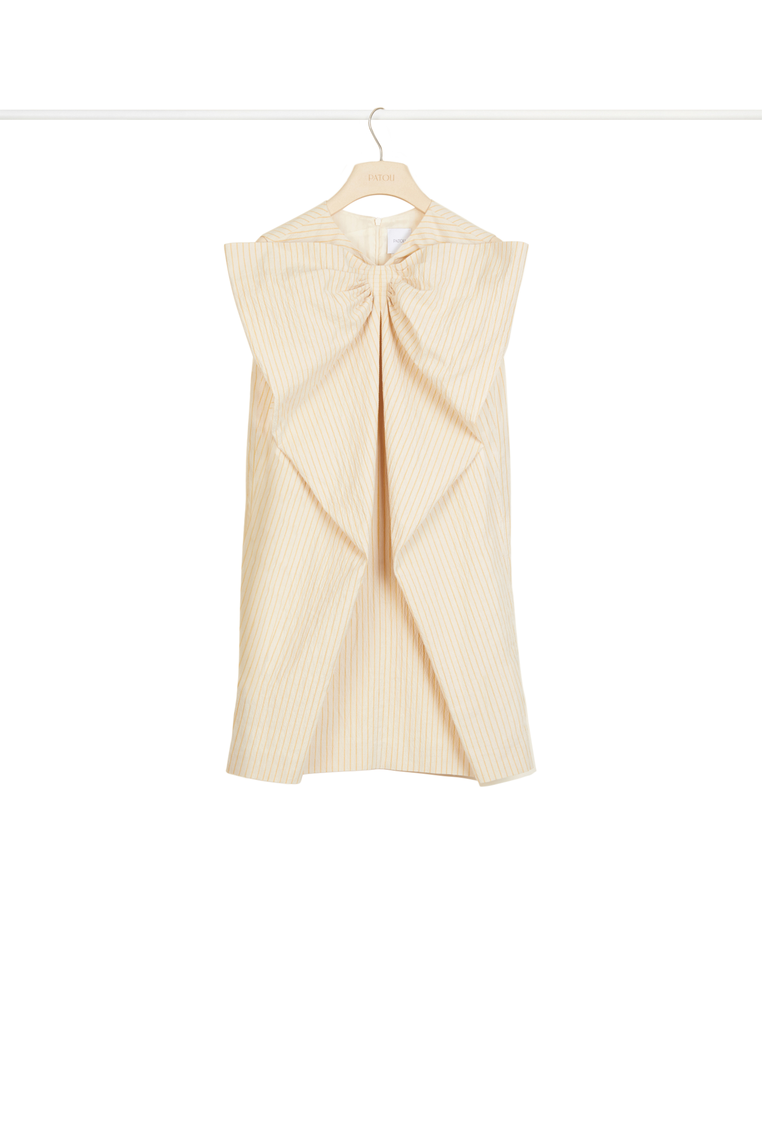 Robe en seersucker à maxi noeud - Miel
