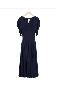 Robe boule longueur midi - Bleu Saphir