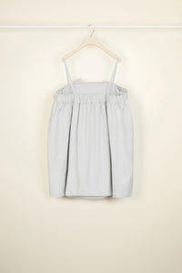 Robe cape à épaules dénudées - Gris clair