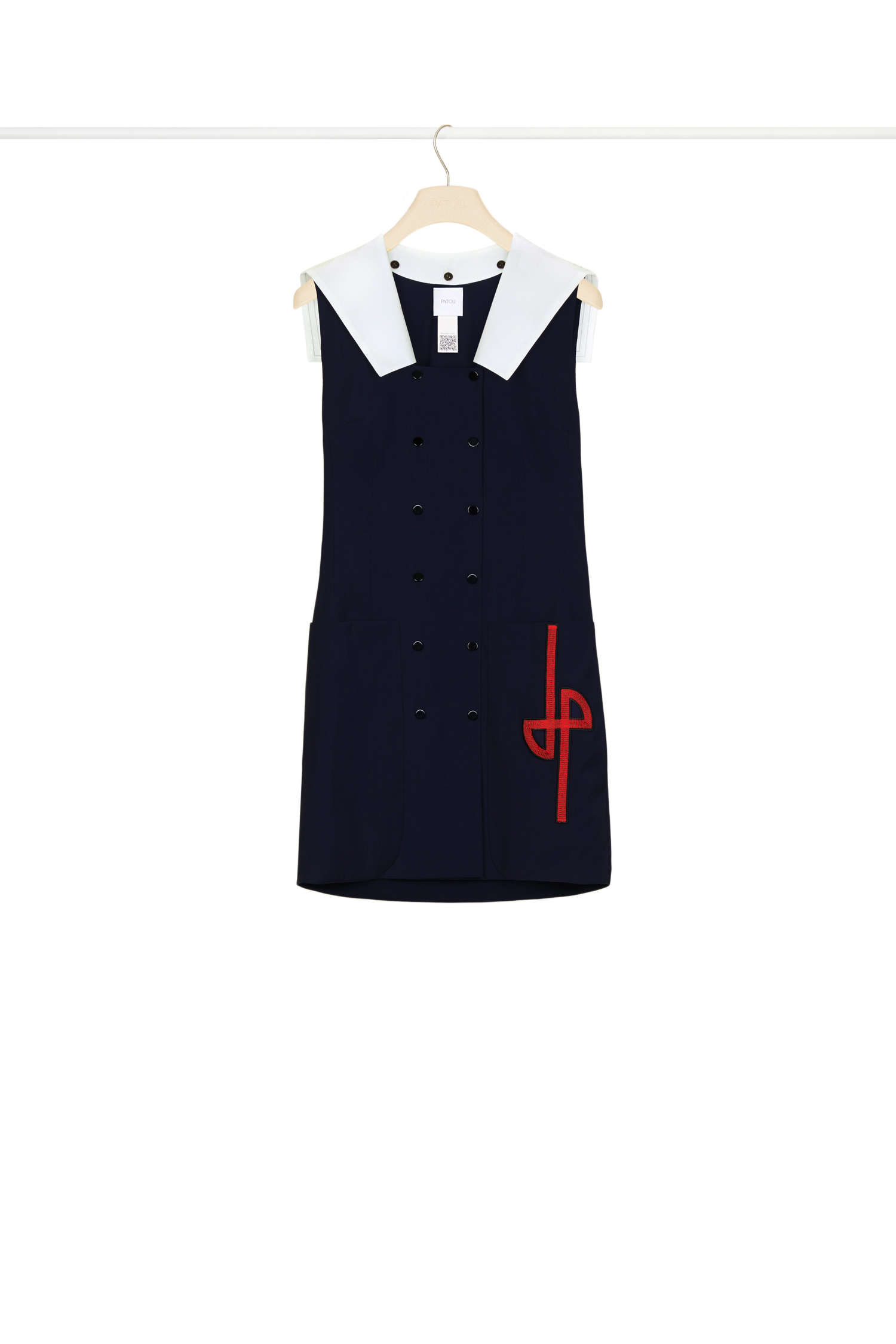 Robe nautique en laine d’été - Bleu Marine