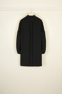 Robe à plastron en dentelle - Noir