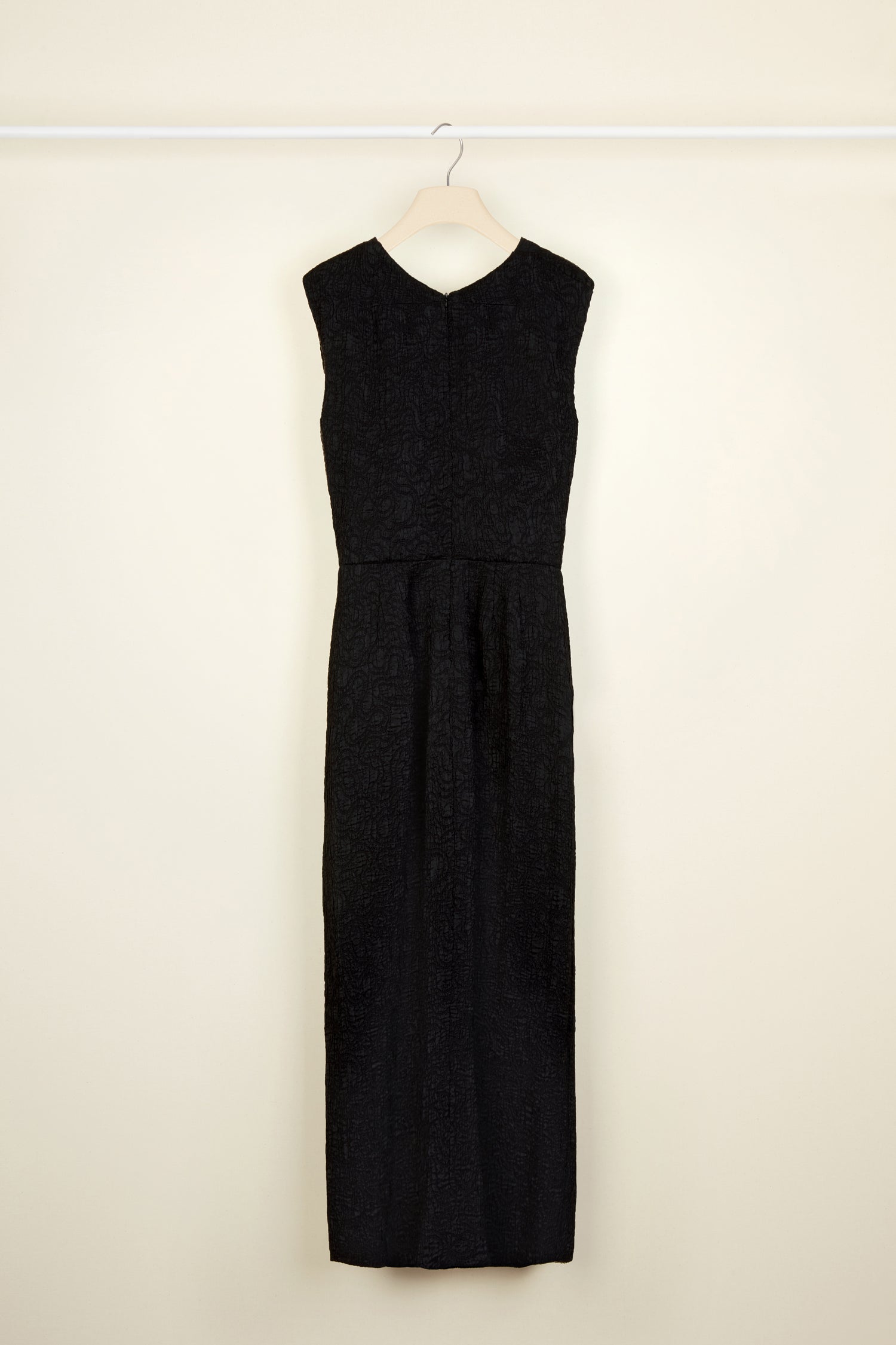 Robe longue à col twist - Noir