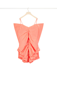 Robe papillon en faille - Mandarine