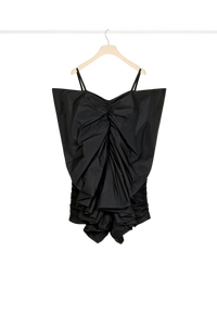 Robe papillon en faille - Noir