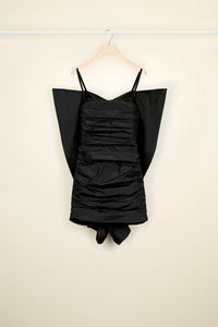Robe papillon en faille - Noir