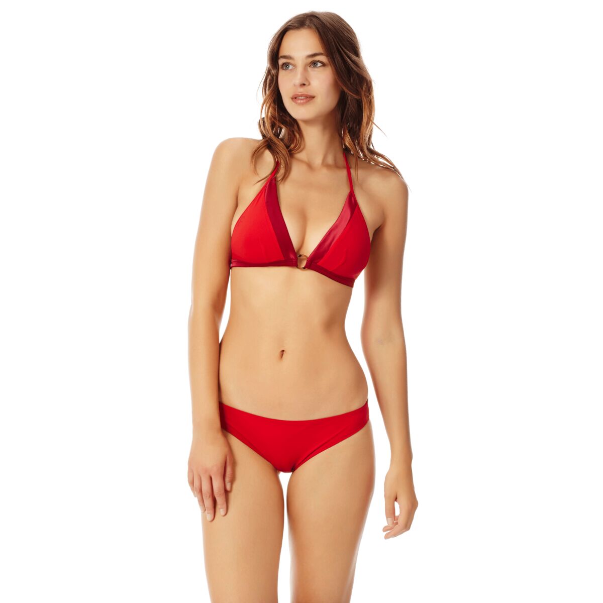 ROUGE LAQUE MAILLOT DE BAIN FLECHETT FEMME
