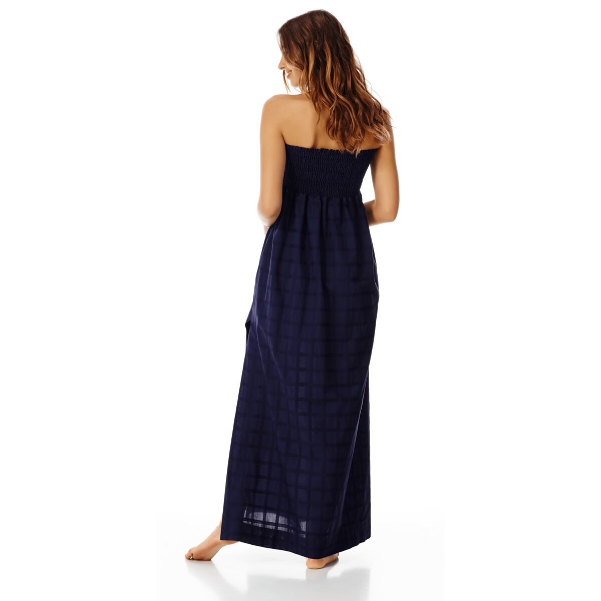 BLEU MARINE ROBE FICUS FEMME