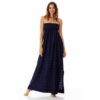 BLEU MARINE ROBE FICUS FEMME