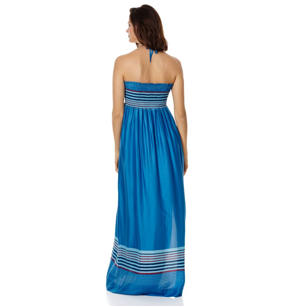 BLEU HAWAI ROBE FICUS FEMME