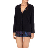 NOIR GILET FEDOU FEMME
