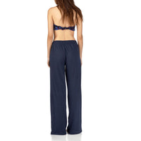 BLEU MARINE PANTALON FEDRE FEMME