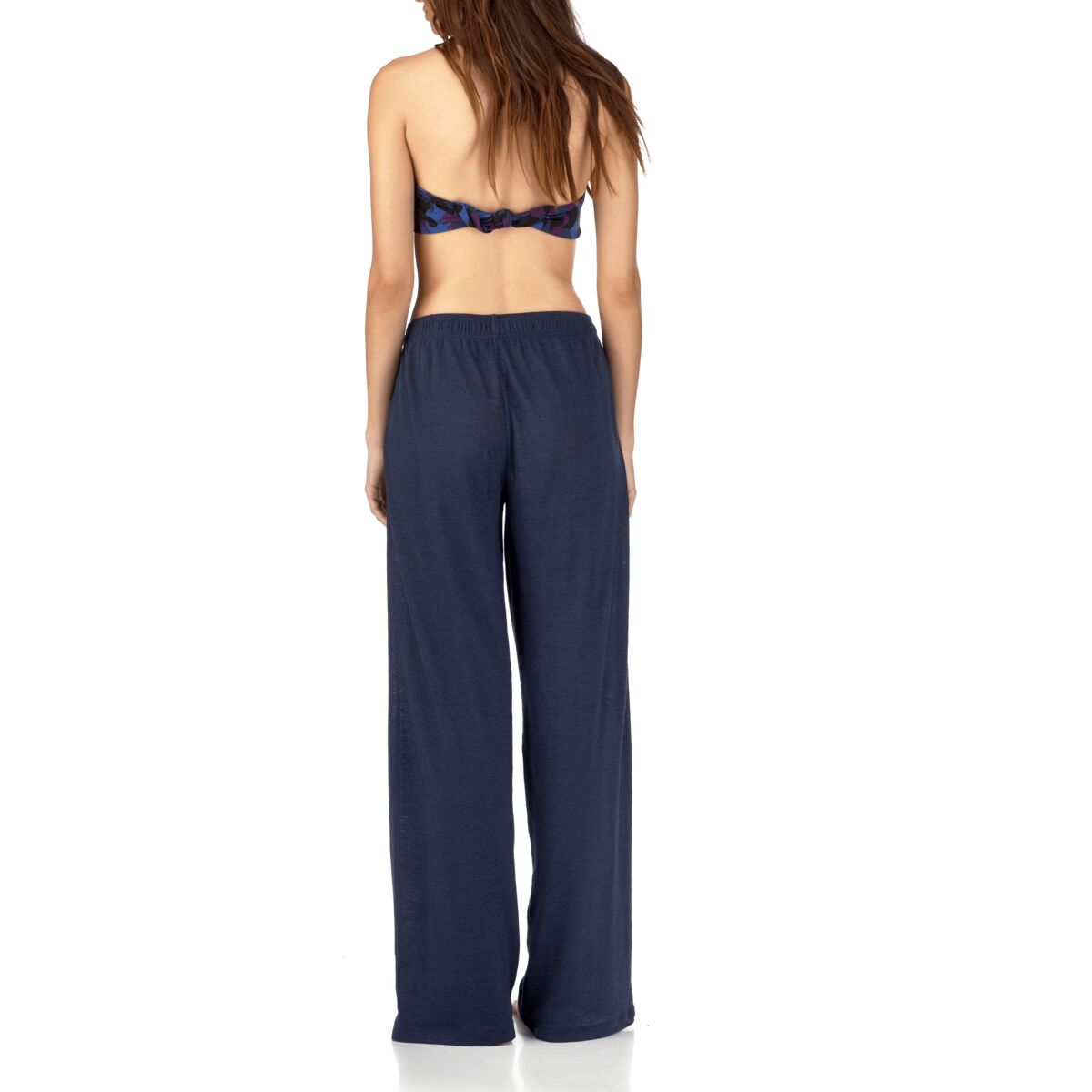 BLEU MARINE PANTALON FEDRE FEMME
