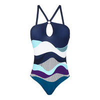 BLEU MARINE MAILLOT DE BAIN FEINTE FEMME