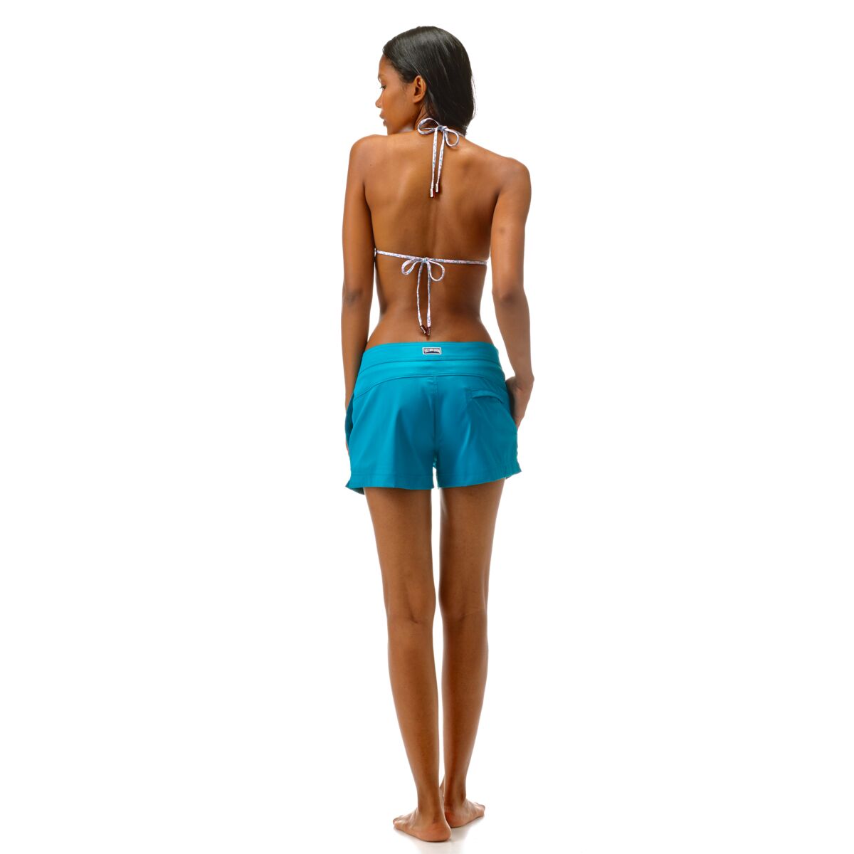 BLEU DE PRUSSE SHORTY FERISE FEMME