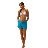 BLEU DE PRUSSE SHORTY FERISE FEMME