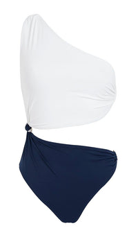 SAPHIR/BLANC MAILLOT DE BAIN FLOE FEMME