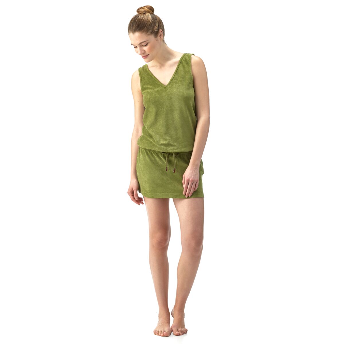 KAKI ROBE FILANTE FEMME