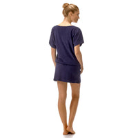 BLEU MARINE ROBE FILOU FEMME