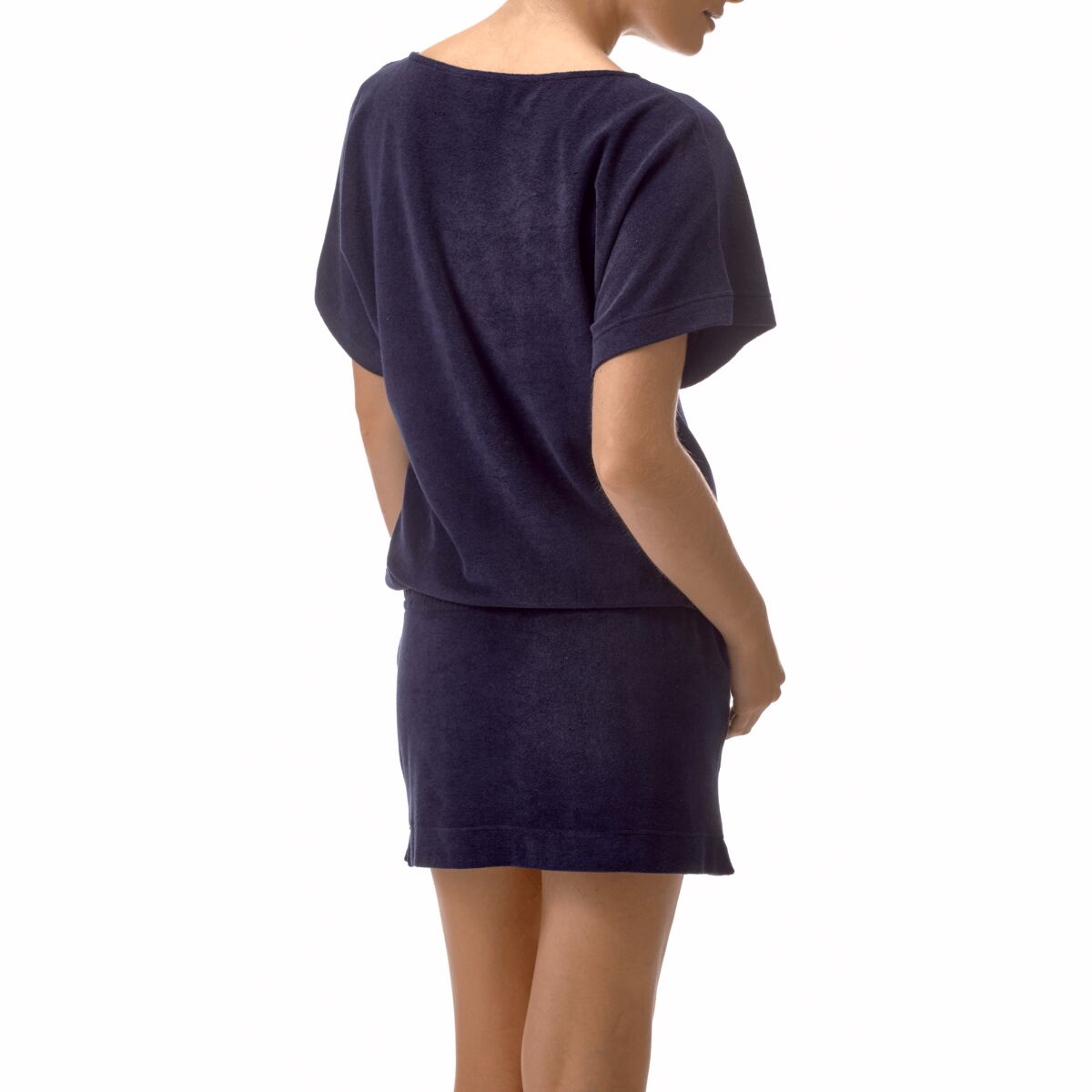 BLEU MARINE ROBE FILOU FEMME