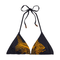 BLEU MARINE MAILLOT DE BAIN FLEUR FEMME