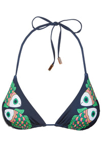 BLEU MARINE MAILLOT DE BAIN FLEUR FEMME