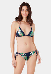 BLEU MARINE MAILLOT DE BAIN FLEUR FEMME
