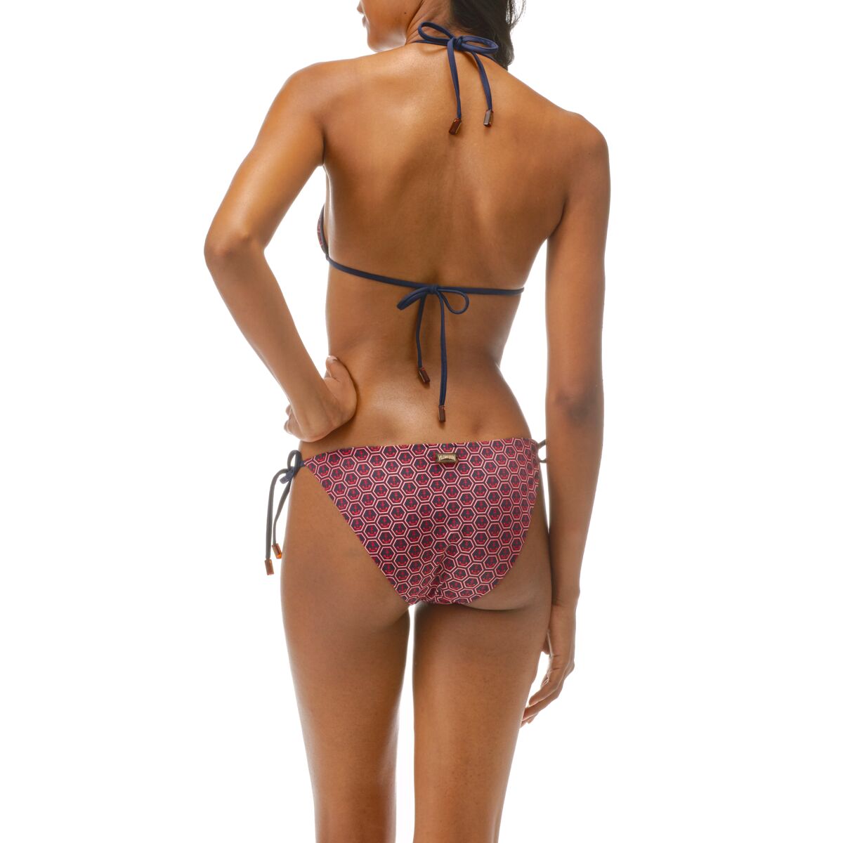 BLEU MARINE MAILLOT DE BAIN FLORE FEMME