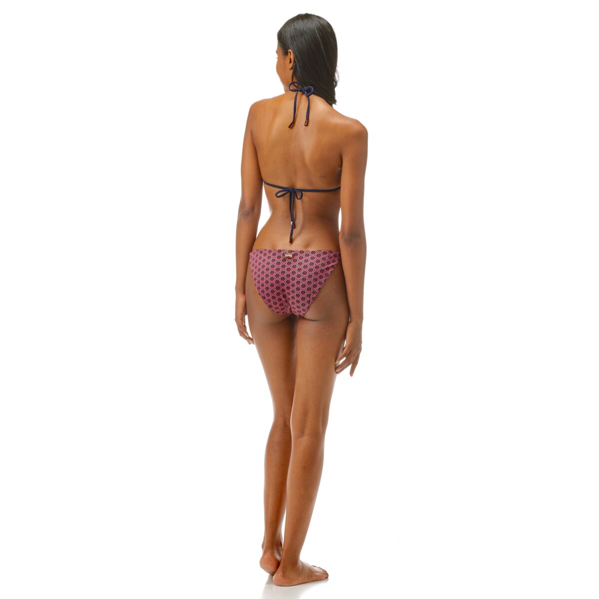 BLEU MARINE MAILLOT DE BAIN FLORE FEMME