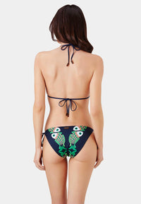 BLEU MARINE MAILLOT DE BAIN FLORE FEMME