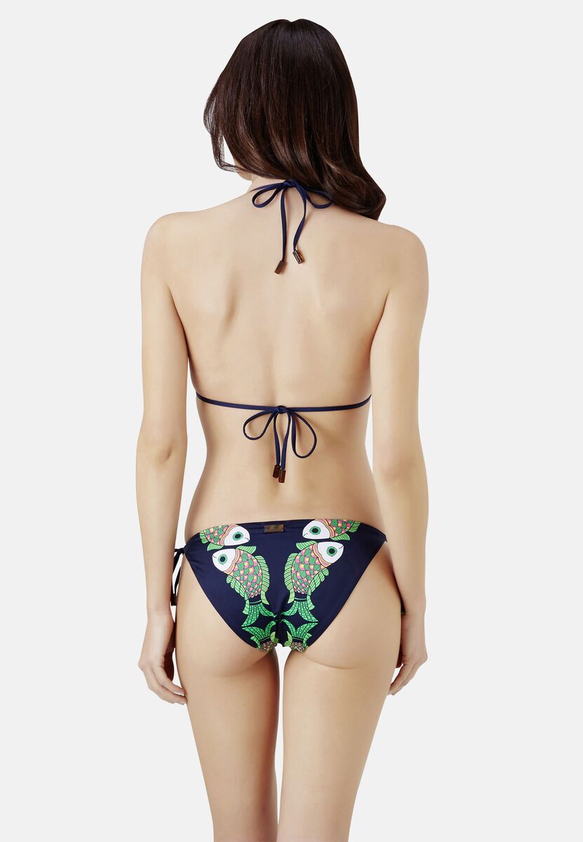 BLEU MARINE MAILLOT DE BAIN FLORE FEMME