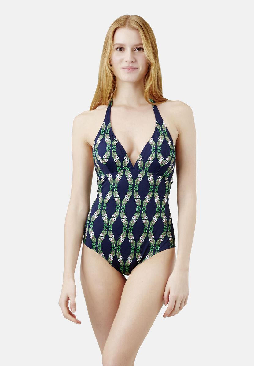 BLEU MARINE MAILLOT DE BAIN FAMOUS FEMME