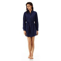 BLEU MARINE ROBE CHEMISE FLORENCE FEMME