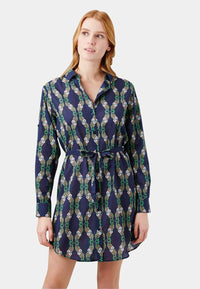 BLEU MARINE ROBE CHEMISE FLORENCE FEMME