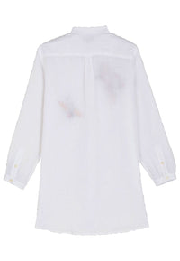 BLANC ROBE CHEMISE FRANCHE FEMME