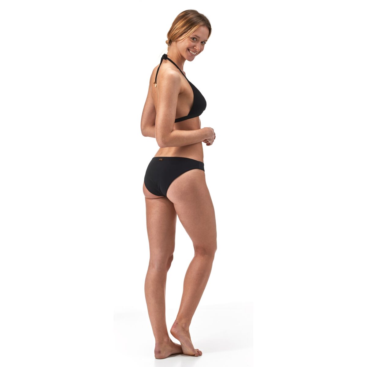 NOIR MAILLOT DE BAIN FRISE FEMME