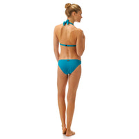 BLEU DE PRUSSE MAILLOT DE BAIN FRISE FEMME