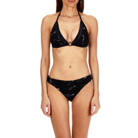 NOIR MAILLOT DE BAIN FRISE FEMME