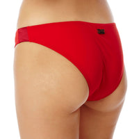 ROUGE LAQUE MAILLOT DE BAIN FRISE FEMME