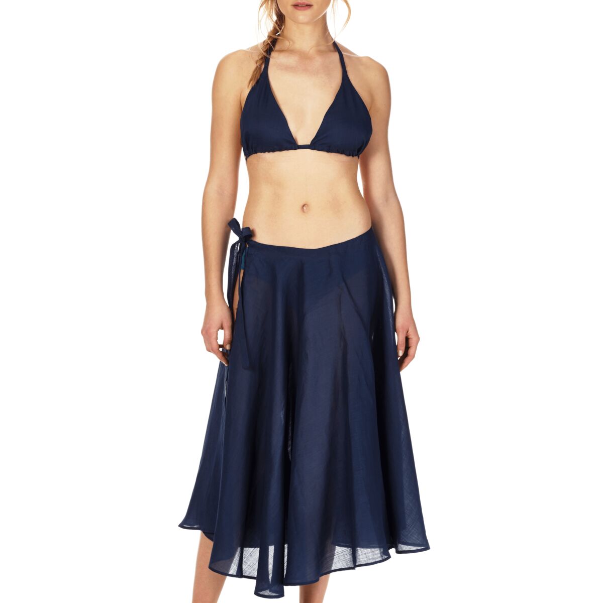 BLEU MARINE SOUTIEN GORGE FLEURAL FEMME