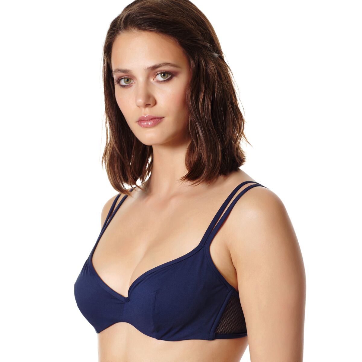 BLEU MARINE MAILLOT DE BAIN FAUSTE FEMME