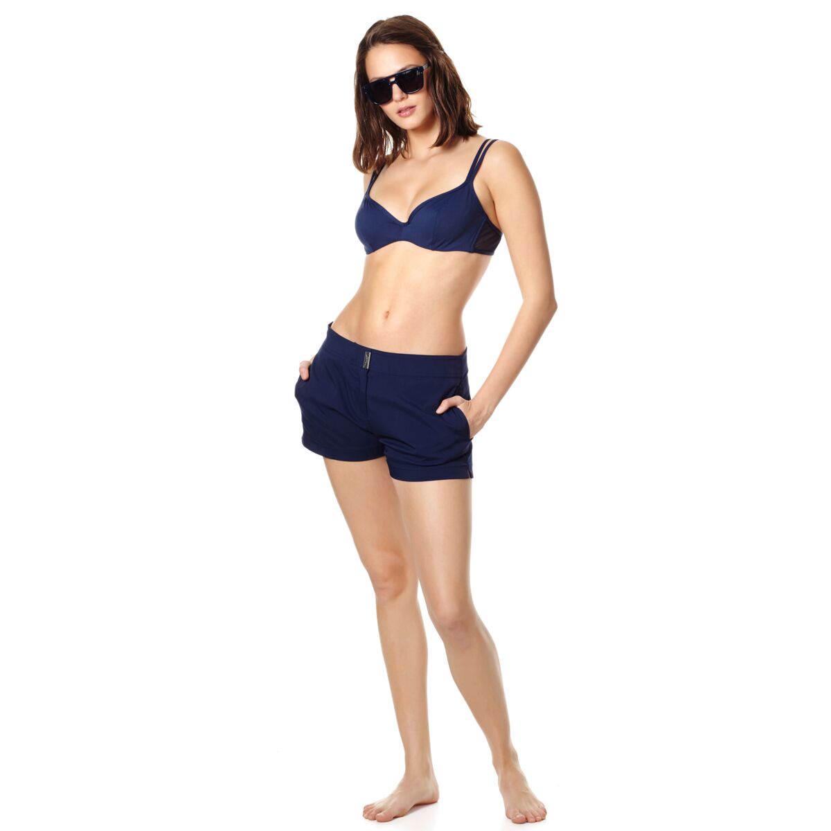 BLEU MARINE MAILLOT DE BAIN FAUSTE FEMME