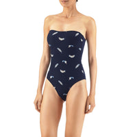 BLEU MARINE MAILLOT DE BAIN FACETTE FEMME