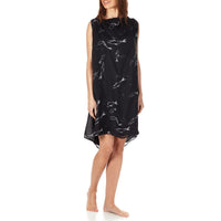 NOIR ROBE FUTURIST FEMME