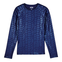 BLEU MARINE RASHGUARD FLYOUT FEMME