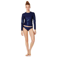 BLEU MARINE RASHGUARD FLYOUT FEMME