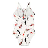 BLANC MAILLOT DE BAIN GAZETTE FEMME