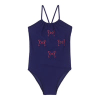 BLEU NUIT MAILLOT DE BAIN GAZETTE FEMME